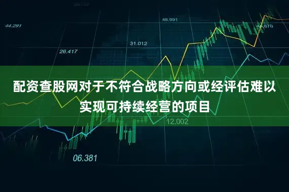 配资查股网对于不符合战略方向或经评估难以实现可持续经营的项目